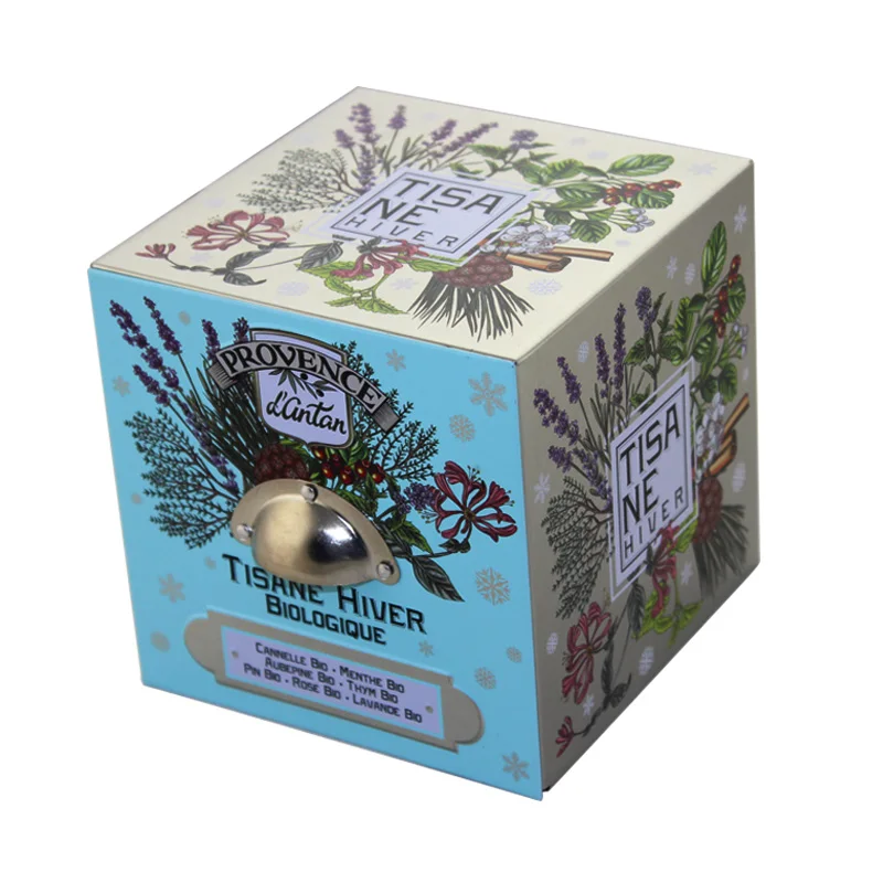 OEM Square biscuit tin box /gift metal custom printing tin box / Square cookie metal box Custom Gift Tin Box