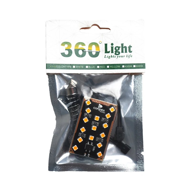 Conpex New design festoom 31mm 36mm 39mm 41mm festoom and T10 roof light  for Car interior lights