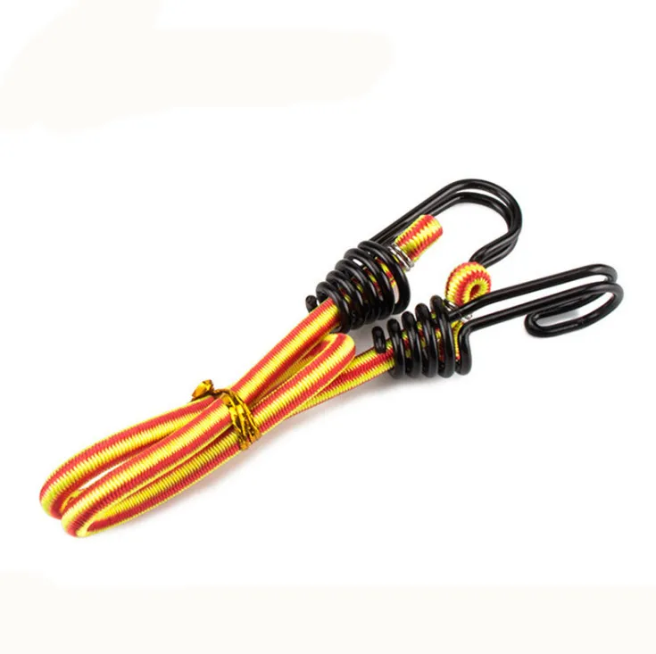 Высокопрочный эластичный шнур 8 мм/упаковочная веревка для растяжных велосипедов/банджи для багажа с двойным крючком