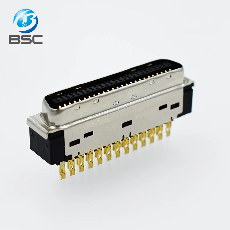 Factory direct 3M HPCN 3U' Gold SCSI Male head Connector 50P 50Core 20P 26P 50P Solder type