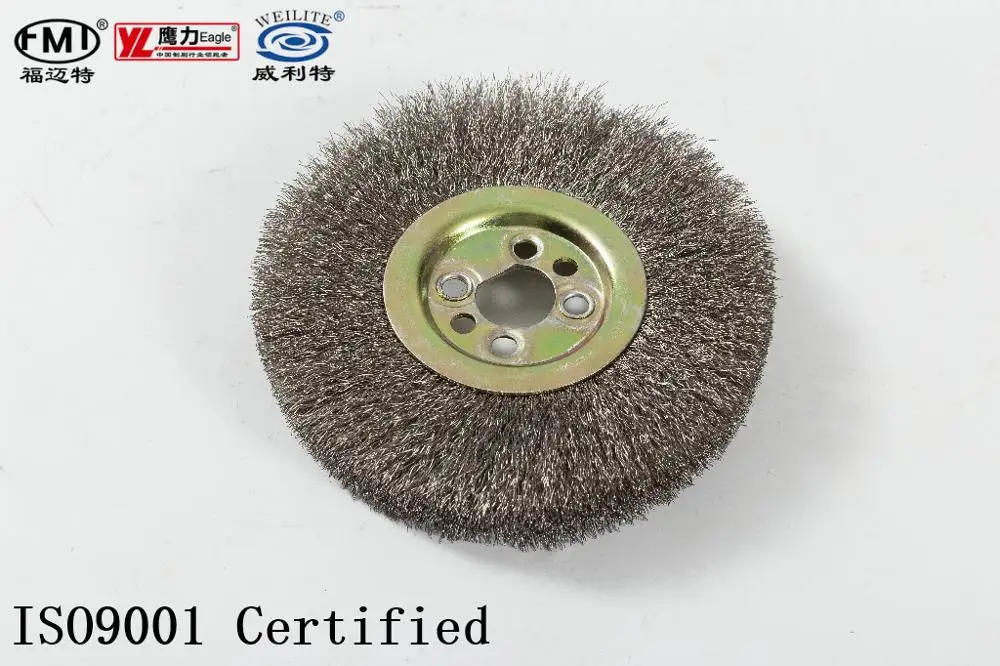 FMT Deburring Cleaning Polishing  circular round  wheel Barbecuing Machine Brush