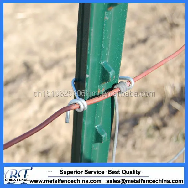 
chinese supplier cheap galvanized & PVC metal green black t-post/y-post/star picket 