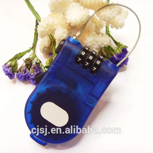 on the go best lock zoom combination lock, cable travel portable lock