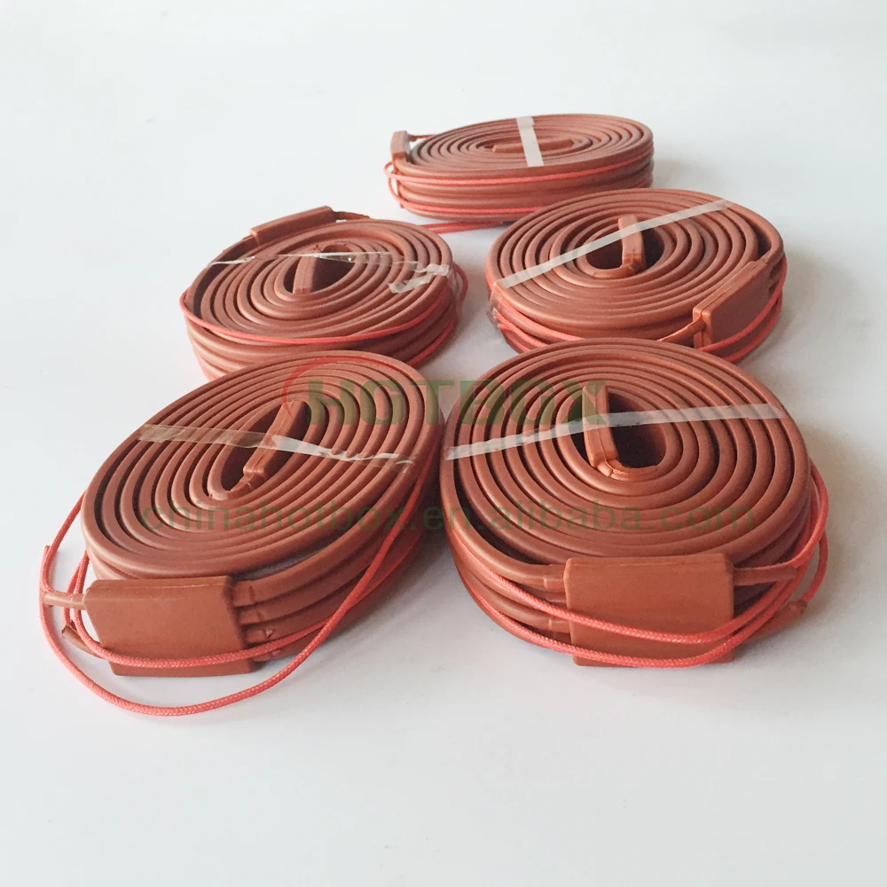 Silicone heating strip/belt/ribbon/tape for conduit/pipeline15-50mm width max 50m long