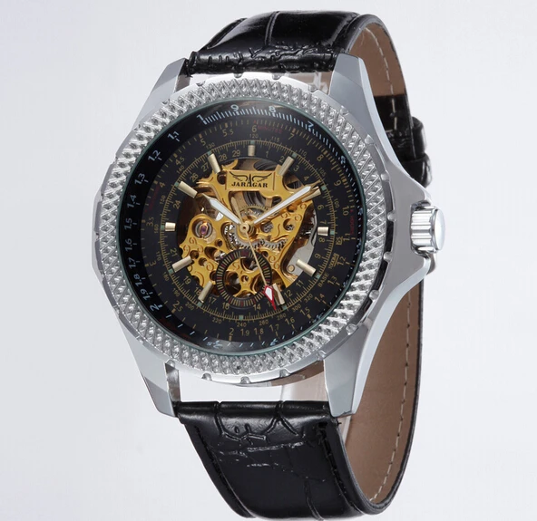 
Luxury Brand Man Automatic Mechanical Skeleton Watch Winner 