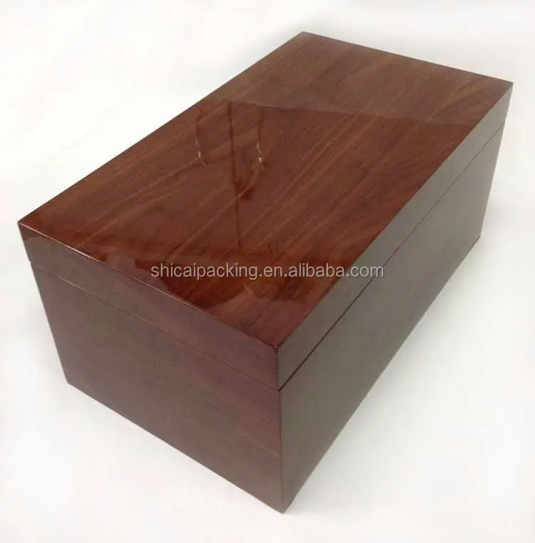 
Walnut Piano Finishing Wooden Boxes For Single Wine Bottles 
