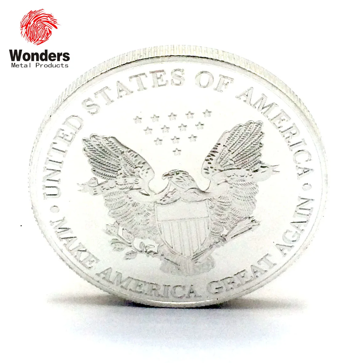 Dealer custom engraved silver coin commemorative coin display box