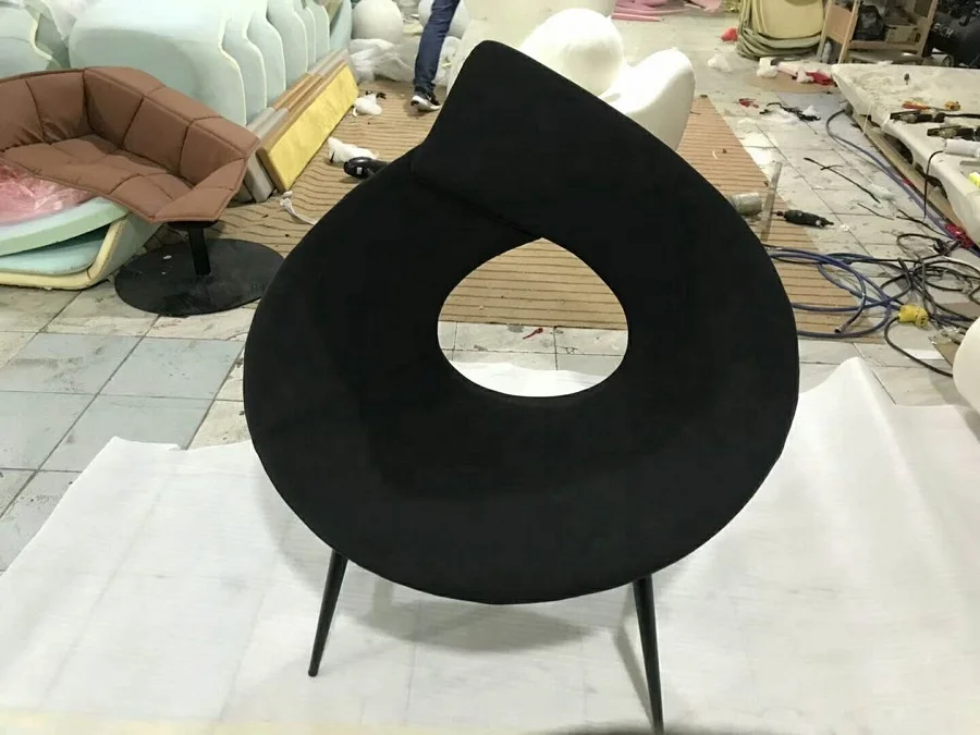 Modern Simple Armrest Lock Chair Nordic Creative Classic Negotiation Chair