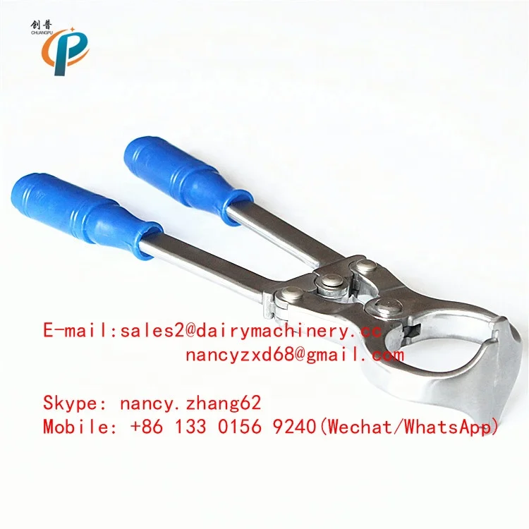 Stainless Steel Castrating Forceps for Goat, Bloodless Castrating for lambs with cheap price