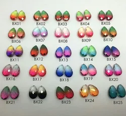 Lab Created Cabochon Gems Cut Watermelon Tourmaline Stone