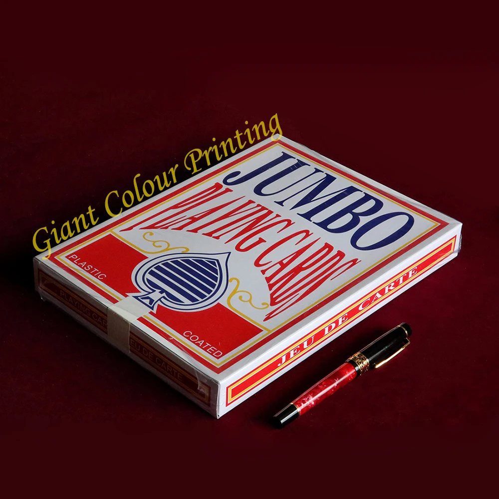 
 Крупнейшие игральные карты jumbo 100% с пластиковым покрытием  