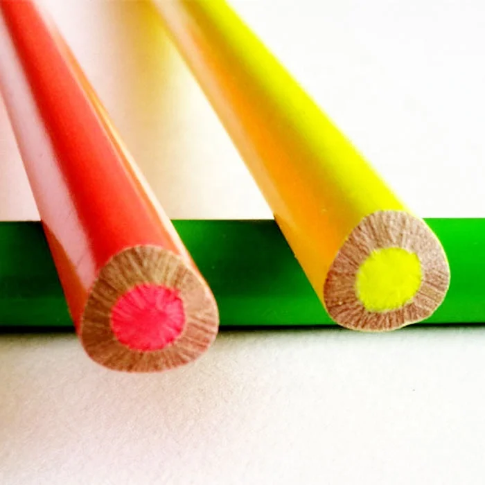 High Quality Wooden Jumbo Fluorescent Highlighter Pencil Marker