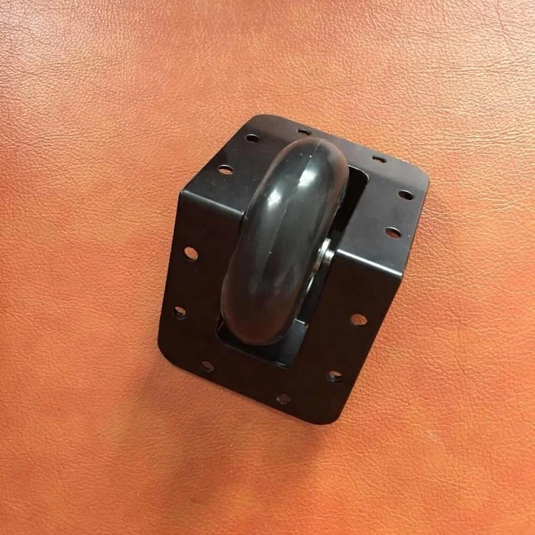 2.5' Edge Mount BLACK rolling case wheel corner casters