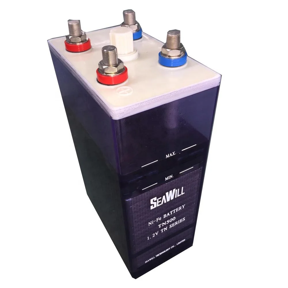 nickel-iron rechargeable battery 1.2v 500Ah ni fe battery