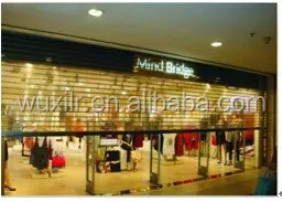 Transparent Crystal Rolling door Transparent Mall Rolling Shutter Door