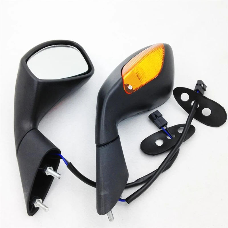 Motorcycle Part Turn Signal Rearview Mirrors For Suzuki GSX-R GSXR 1000 2005-2012