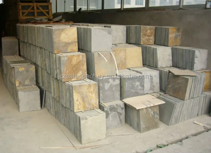 
multicolor exterior 30X30 slate patio flooring tile 