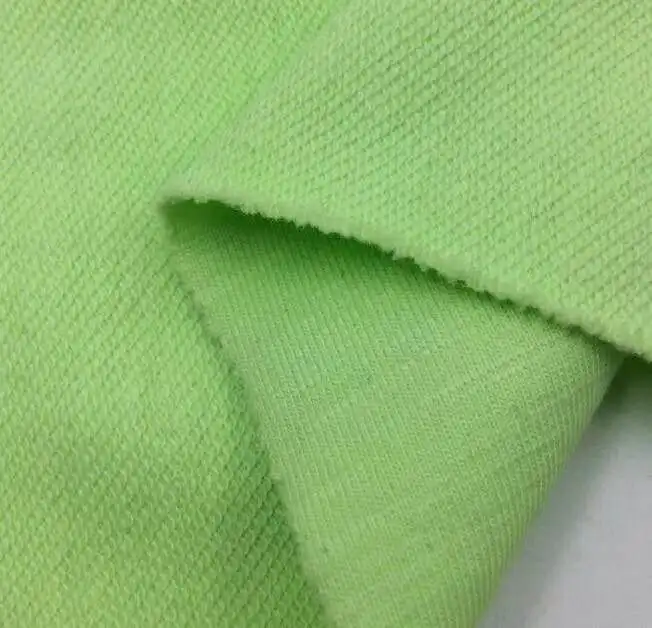 custom 230-350gsm CVC or 100% cotton knitted loop french terry fabric for hoodie sweatshirts and jackets