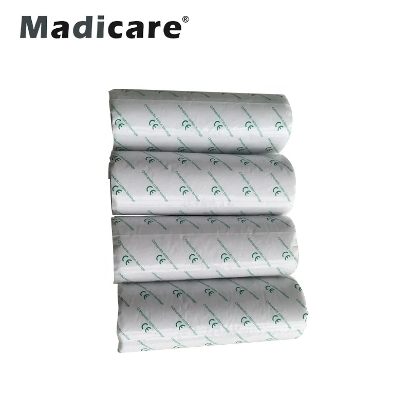 Orthopaedic medical fracture pop under cotton viscose synthetic Polyester plaster of paris roll Bandage Pad casting plaster