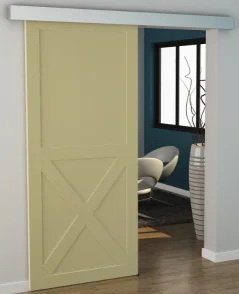 Cheap High Quality modern style aluminum sliding glass wood barn door system hardware