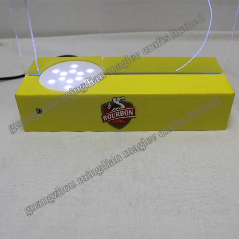 
OEM design acrylic led wine bottle standing glorifier display rack 