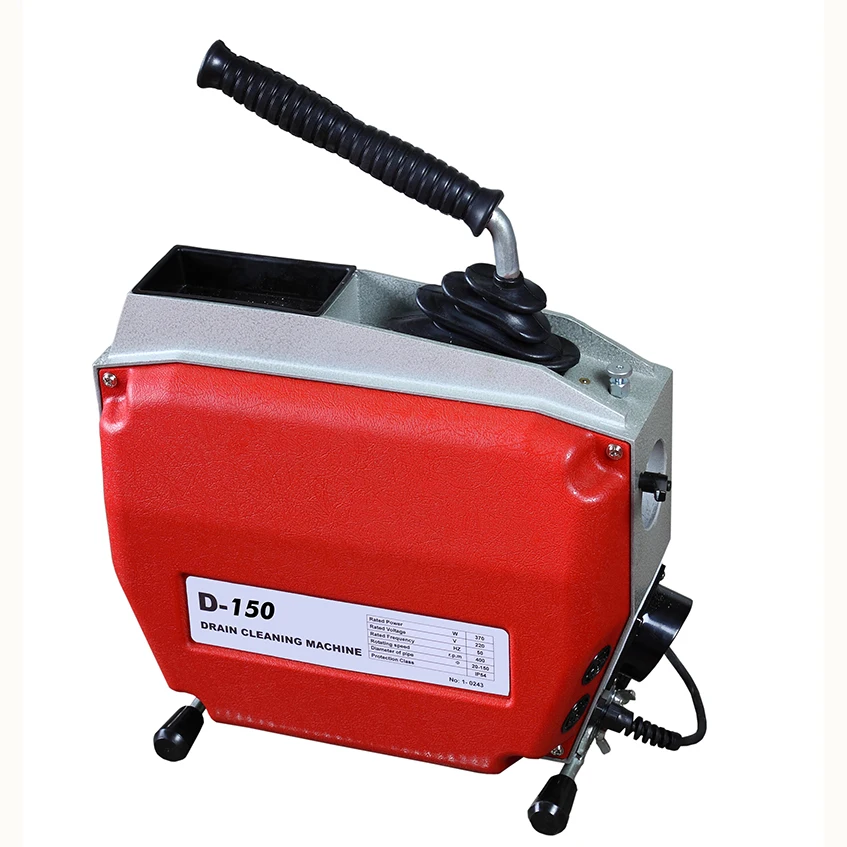 CE Approved D150 electric Pipe Drain Cleaner/spring drain cleaner