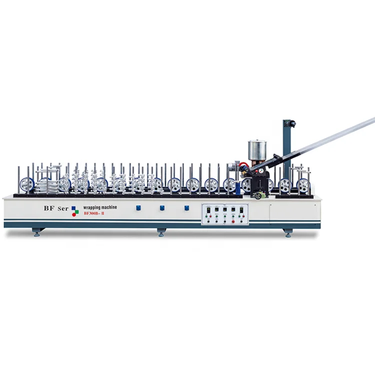 BF300B-II Power Glue Spreader Device  Profile Wrapping Machine Hot Melt Glue Wrapping Machine