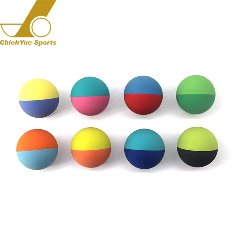 
Yellow Hollow Rubber Bounce Toy Ball For Dog 