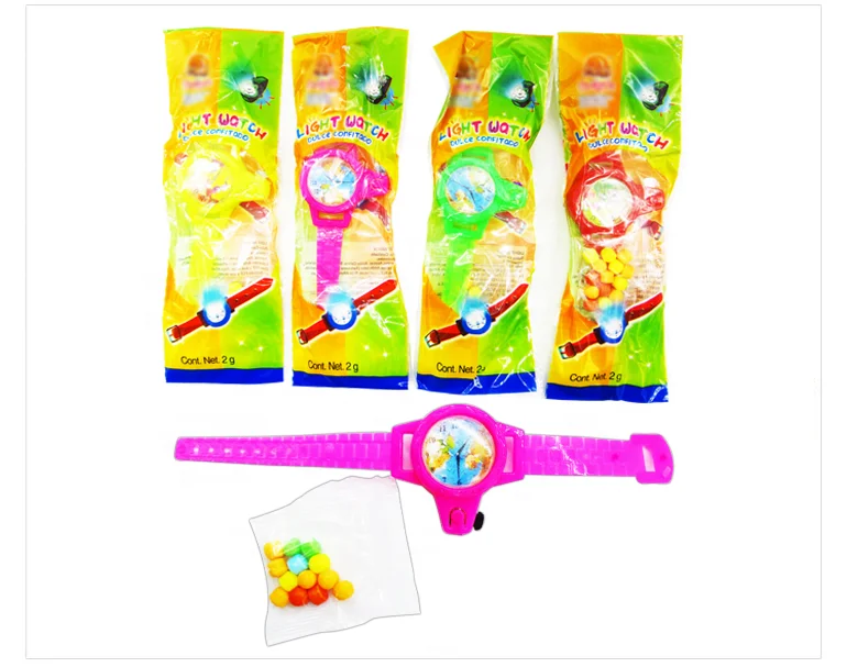 Watch toy candy toys with fruity pressed candy