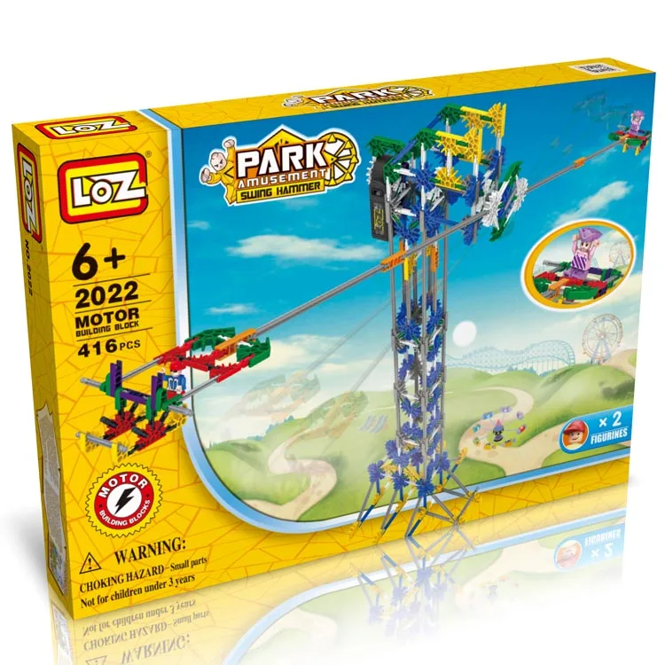 Best selling funny playground amusement park loz building blocks toys