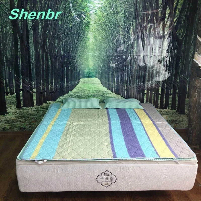 Beautiful 100% Natural Latex Anti Dust Mite Bed Mat Topper
