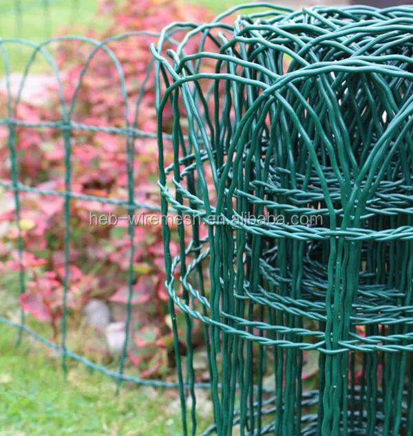 Arch top woven wire mesh garden fence/decorative border fence