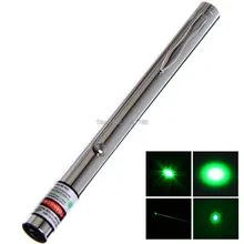High Powered 100mW Green Laser Pointer 532nm Open-back Steel Burning Laser Pointer Power By 2 x AAA Batteries(not include)