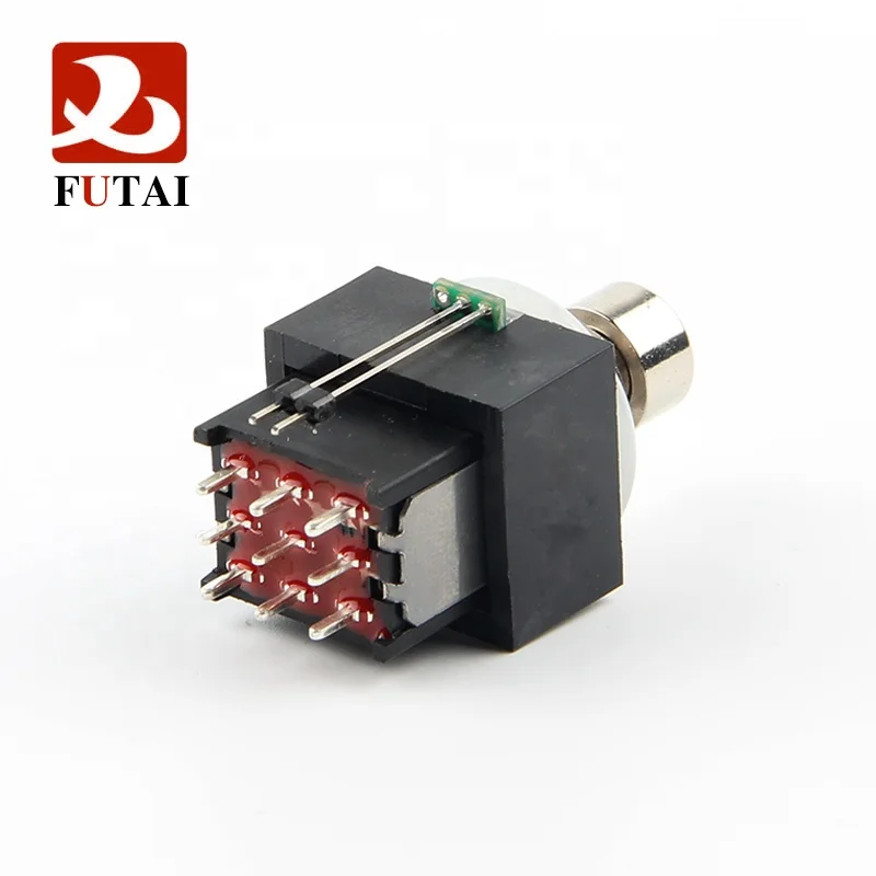 
FS3PDTLED-LP LED 3PDT Latching PCB Mount Footswitch Single Color RGB 