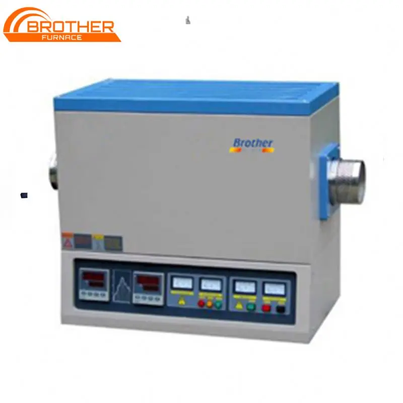 Manufacturer Brother BR-14NT-1 1400C Laboratory Single Heating Zone Lab Horizontal Vacuum Tube Furnace