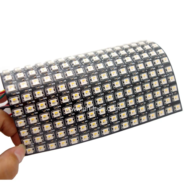 256 pcs rgbw leds digital led matrix display apa102 color panel strip light