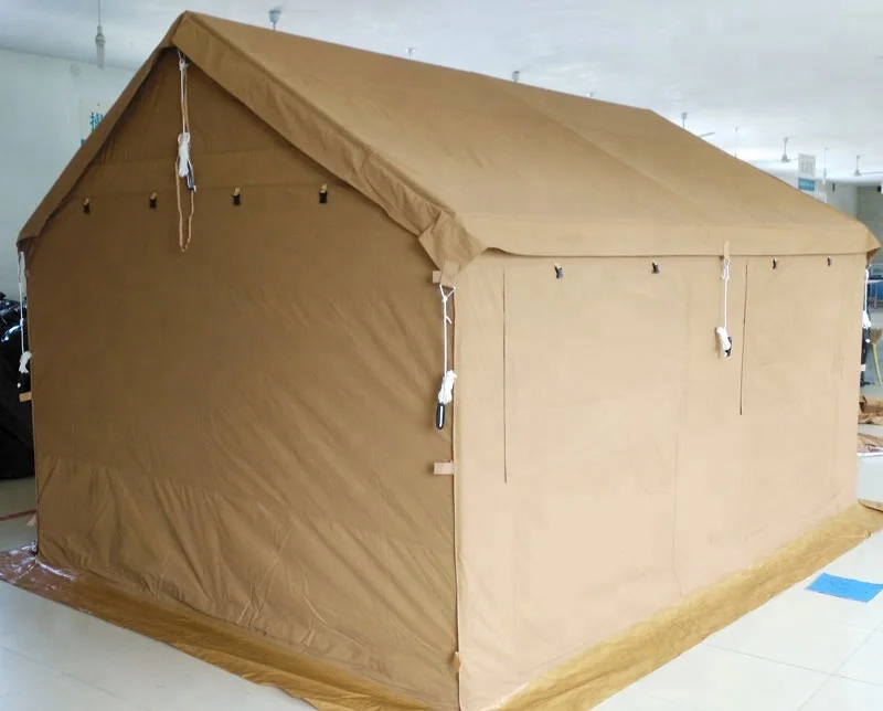 
Luxury large cotton canvas 3x4m family camping safari tent for middle east market 