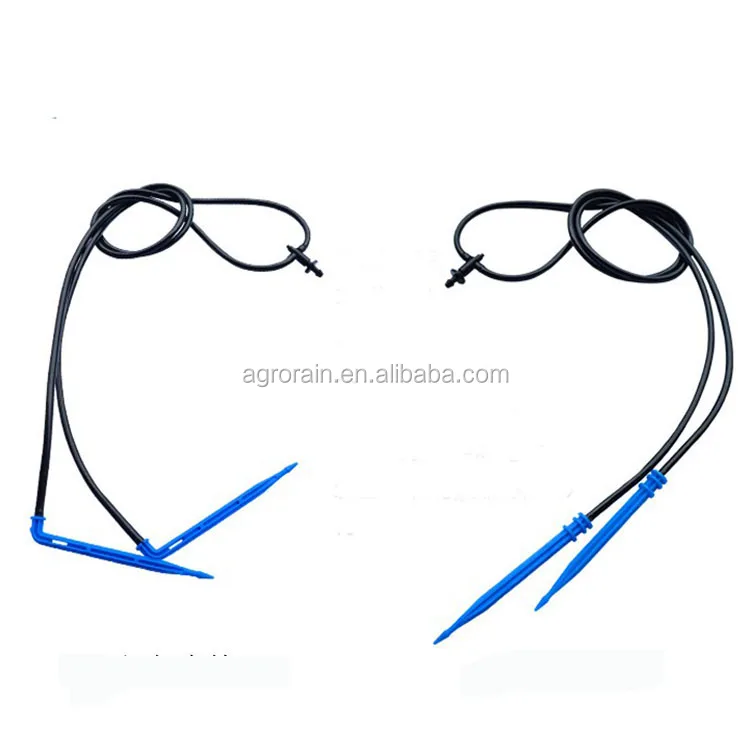 Economical 2 Outlet Arrow Dripper for pot plant vegetable drip irrigation