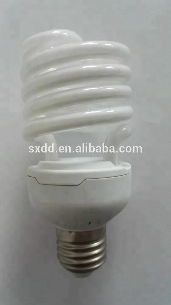 Compact Flourscent Lamp Half Spiral Energy Saving Lamp Free Samples E27 PBT PC 6500K DAYLIGHT CFL Glass 15W 20W 25W OEM 60 80 5a