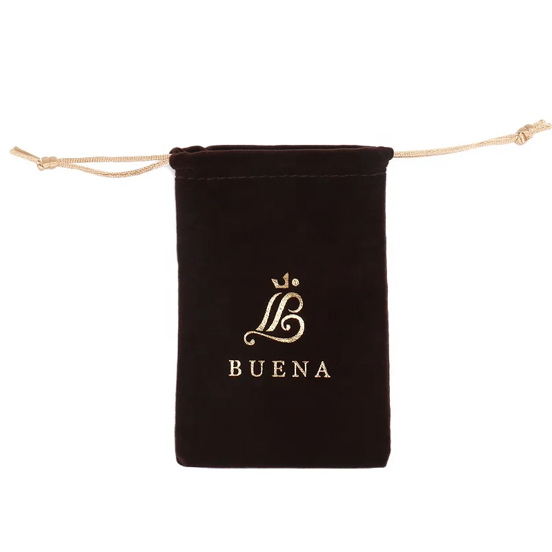 Custom Logo Jewelry Velvet Pouches Velvet Bags