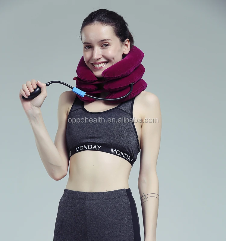 inflatable cervical collar types soft air pump neck brace traction