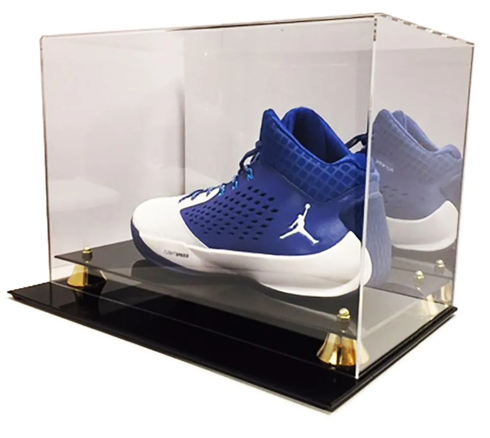 Exhibition display box acrylic shoe display case customized showcase acrylic shoe box