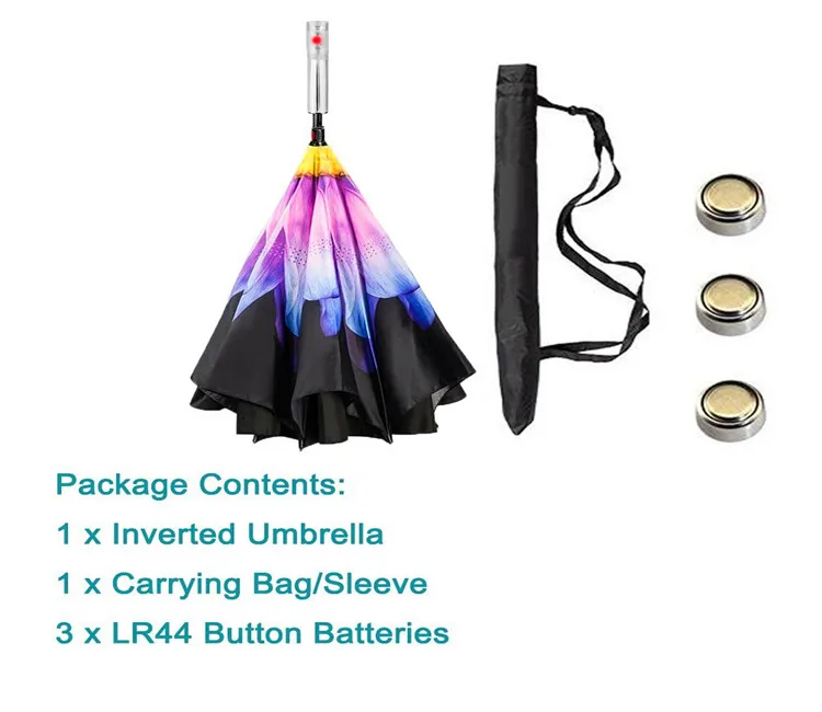 unique fold Led umbrella OEM/ODM big flower Led umbrella kids