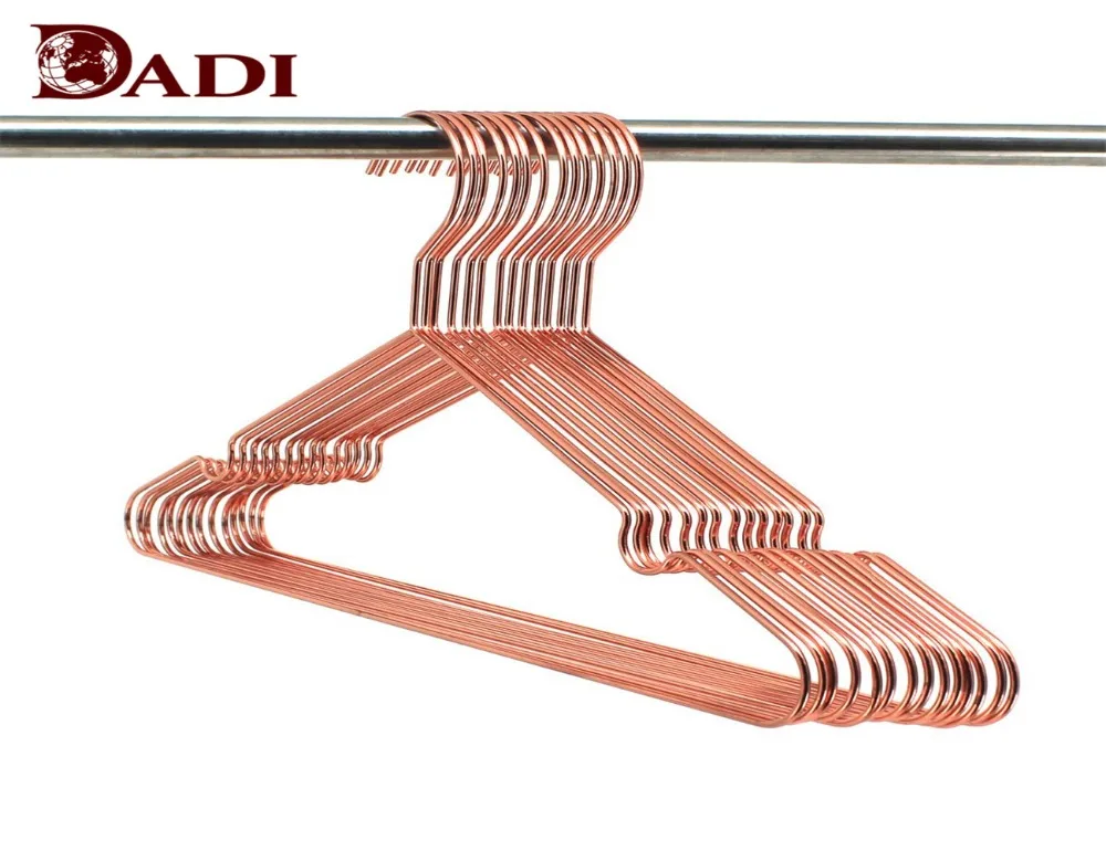 Wholesale Cheap  Rose Gold  Metal Clothes Hangers
