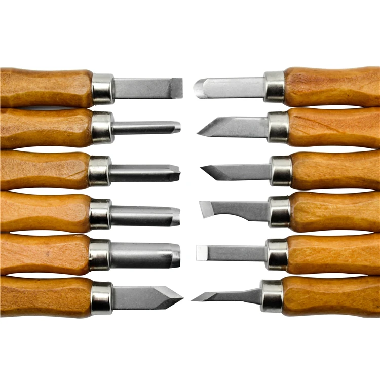 12 pc Wood Carving Tools Chisels Knife Set