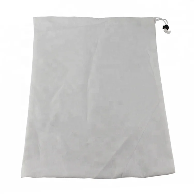 
High quality bamboo drawstring bag dust cover larger capacity shoe bag custom logo printing sling bag 