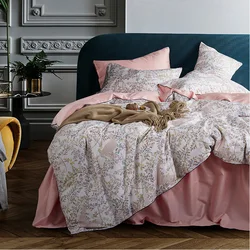 60S combed 100% egyptian cotton luxury home bedding sets 3d digital printed