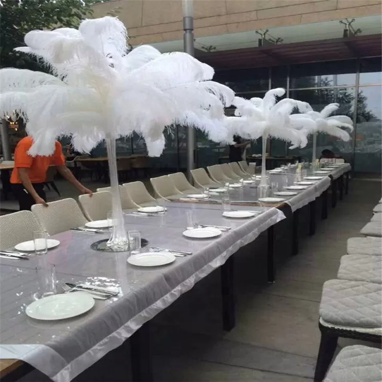 AYFOF--21 75-80cm selected top quality large white ostrich feathers for sale