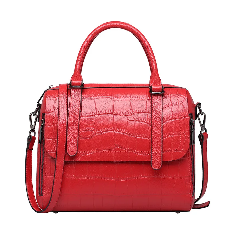 2018 Hot selling women handbag crocodilian pattern lady genuine leather handbag