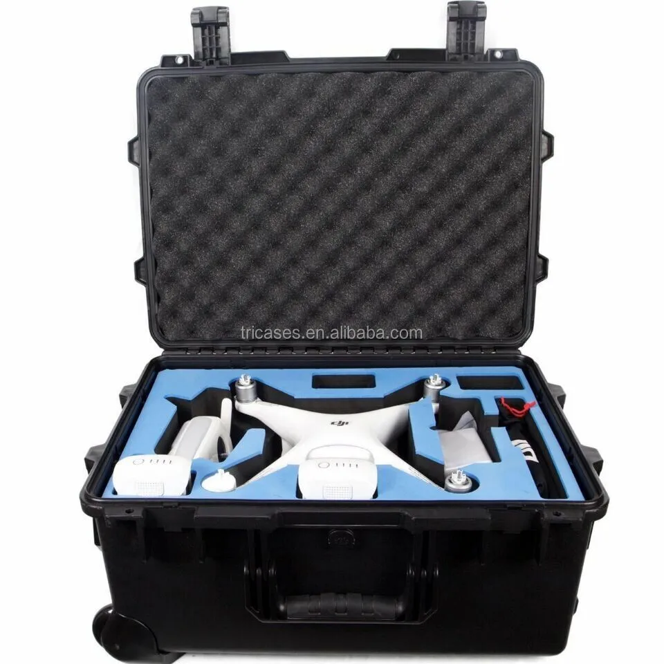 Tricases factory  standard shockproof hard PP plastic professional dji pantom 4 case M2620